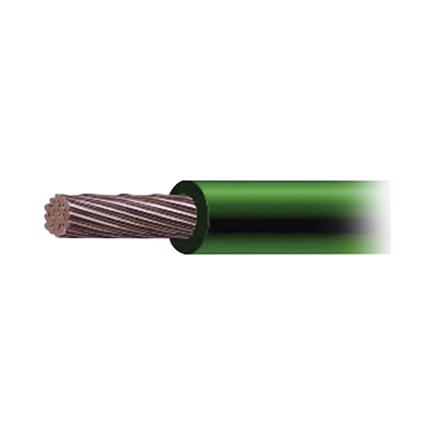 Cable de Cobre Recubierto THW-LS Calibre 4 AWG 19 Hilos Color Verde (500 Metros)