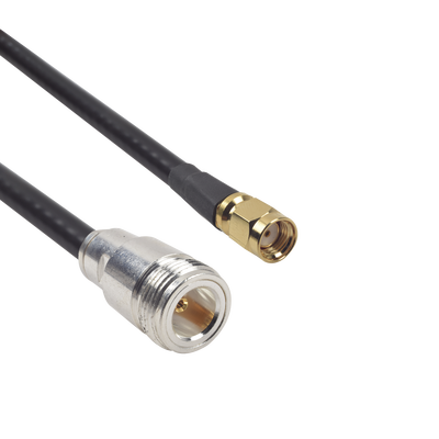 Cable LMR-240UF (Ultra Flex) de 60 cm con conectores N Hembra y SMA Macho Inverso.