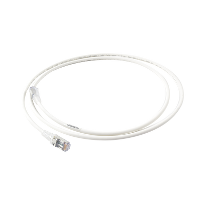 Patch Cord "Skinny" Cat6A Blindado S/FTP, 5ft, Diámetro Reducido 28 AWG, Color Blanco