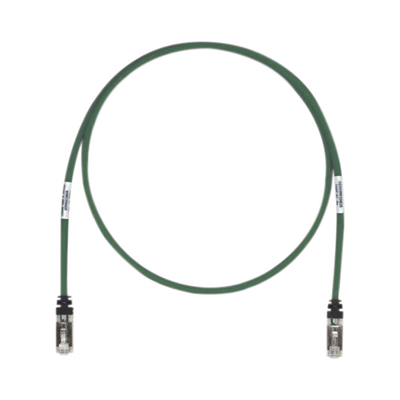 Patch Cord Cat6A, Blindado S/FTP, CM/LS0H, 7ft, Color Verde