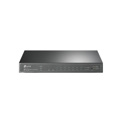Switch PoE JetStream Administrable 8 puertos 10/100/1000 Mbps + 2 puertos SFP, 8 puertos PoE, 61W