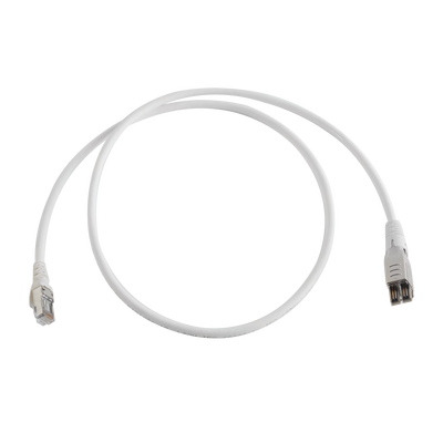 Patch Cord TERA Cat6A 1/10G Ethernet, de 4 pares y conector modular, LS0H, Color Marfil, 1m