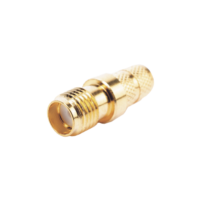 Conector SMA Hembra Inverso de Anillo Plegable para Cable RG-8/X, 9258, LMR-240, LMR-240UF,  LMR-LW240, Oro/Oro/Teflón.