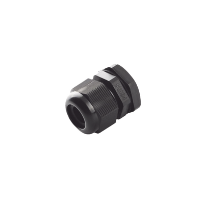 Conector Plástico Negro Tipo Glándula, para Cable de 6 a 12 mm de Diámetro.