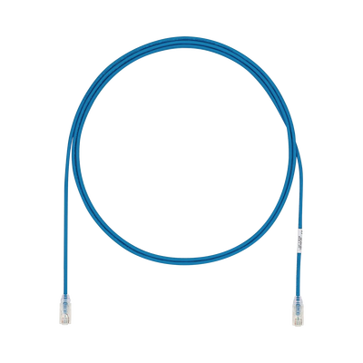 Cable de Parcheo UTP Cat6A, CM/LSZH, Diámetro Reducido (28AWG), Color Azul, 15ft