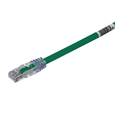 Cable de Parcheo UTP, Cat6A, 24 AWG, CM, Color Verde, 25ft