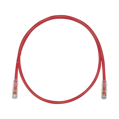 Cable de Parcheo TX6, UTP Cat6, 24 AWG, CM, Color Rojo, 15ft