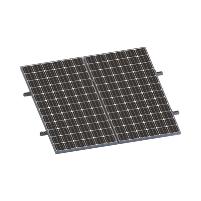 Kit De Minirieles Para Panel Solar Arreglo 1X2 Para Instalación Plano En Lámina