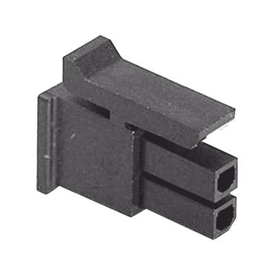 Receptáculo de dos posiciones en Conector Rectangular de Carcasa Negra de 0.118 "(3.00 mm) Molex.