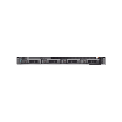 NVR Wisenet WAVE basada en Linux / Montable en Rack 1U / Incluye licencia WAVE-PRO-04 / 470 Mbps throughput / Incluye 8 TB para almacenamiento