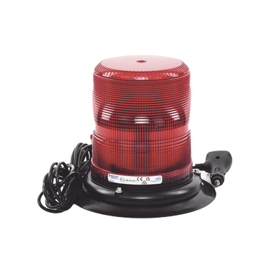 Baliza LED color rojo con montaje magnético de succión de 7" de altura
