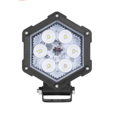 Luz de Trabajo Ultra brillante, 6 Led, 2200 Lumenes, 30 watts, 12-24 Vcc