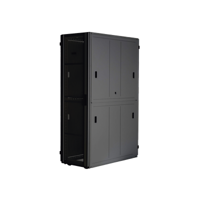 Gabinete FlexFusion™ XGL (Light) para Centros de Datos, 42 UR, 600 mm de Ancho, 1200 mm de Profundidad, Fabricado en Acero, Color Negro