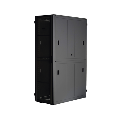 Gabinete FlexFusion™ XGL (Light) para Centros de Datos, 48 UR, 800 mm de Ancho, 1070 mm de Profundidad, Fabricado en Acero, Color Negro