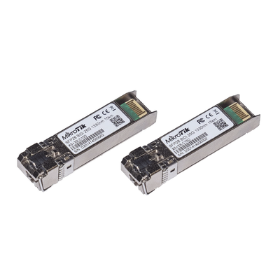 Kit de dos módulos GBIC 1.25G SFP, 10G SFP+ y 25G SFP28. 15 km, 1270nm + 1330nm.