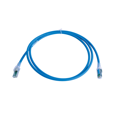 Patch Cord Z-MAX Cat6A S/FTP, CM/LS0H, 5ft, Color Azul