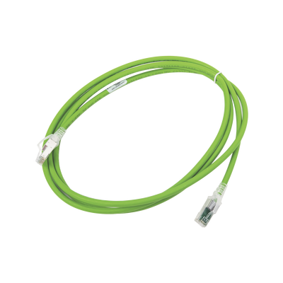 Patch Cord Z-MAX Cat6A S/FTP, CM/LS0H, 7ft, Color Verde, Versión Bulk (Sin Empaque Individual)