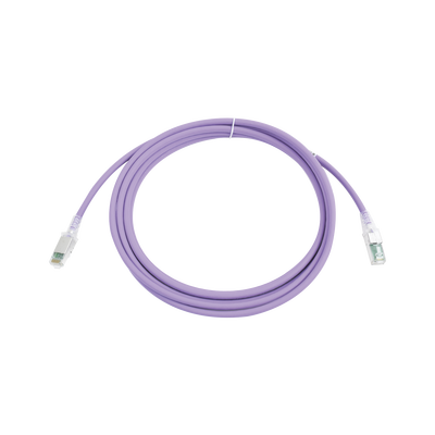 Patch Cord Z-MAX Cat6A S/FTP, CM/LS0H, 10ft, Color Violeta, Versión Bulk