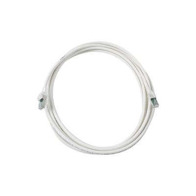 Patch Cord Z-MAX Cat6A S/FTP, CM/LS0H, 20ft, Color Blanco, Versión Bulk (Sin Empaque Individual)