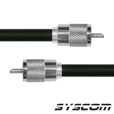 Cable Coaxial RG-214/U de 180 cm, con conectores UHF Macho a UHF Macho (PL-259).